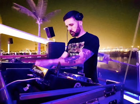 DJ Javi Beat performing at Cielo Dubai